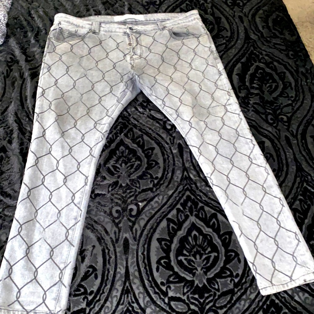 Off white Brand Diagonals Skinny Jeans
